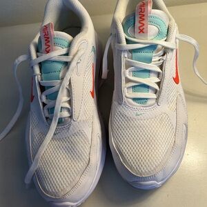 Nike Air Max White and Blue Sneakers